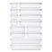 DCA 14 PCS Clear Plastic Drawer Organizer Tray for Makeup Kitchen Utensils Jewelries and Gadgets
