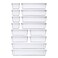 DCA 14 PCS Clear Plastic Drawer Organizer Tray for Makeup Kitchen Utensils Jewelries and Gadgets