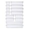 DCA 14 PCS Clear Plastic Drawer Organizer Tray for Makeup Kitchen Utensils Jewelries and Gadgets