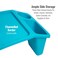 Mind Reader Kids Lap Desk Activity Tray Drawing Stackable Portable Plastic 2225 L x 1075 W x 85 H Blue