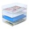 HKeeper 4pcs Pack Stackable Paper TraysLetter Tray OrganizerOffice Desktop OrganizerA4 Paper HolderSupplies MagazineFile DocumentsReceiptsClearRegular