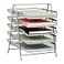 Mind Reader 5Tier Paper Tray Organizer Vertical Desktop File Storage Rack Office Metal Mesh Silver