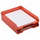 JAM Paper JAM PAPER Stackable Paper Trays Orange Desktop Document Letter File Organizer Tray 2Pack