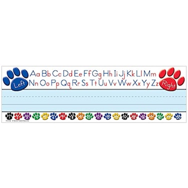 Teacher Created Resources Paw Prints LeftRight Alphabet Name Plates 4040