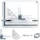 Zonon A3 Portable Drawing Board MultiFunction Metric Drafting Table Drafting Board with Clear Rule Parallel Motion and Angle Adjustable Measuring SystemA3