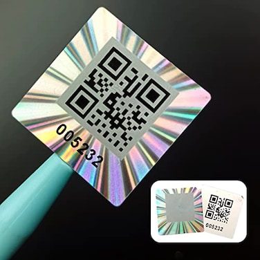 dose not apply 120pcs Hologram QR Code Labels Tamperevident Security Seal Sticker Warranty Void Tamper Proof Labels with Unique Sequential Serial Numbering1X1 inch