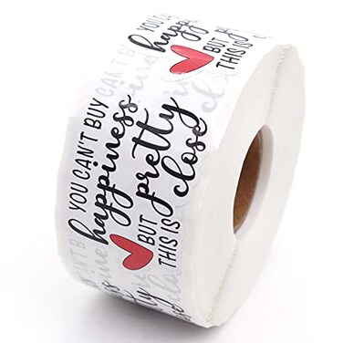 Wailozco Pretty Close Stickers for Small Business Mail Envelopes Package