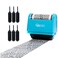 Veltec ID Protector Ink Roller Identity Theft Protection Roller Stamp Set Blue Stamp6 Refills