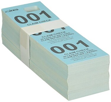 Winco Coat Checks Blue 500 Per Box Medium