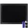 HBCY Creations 18 x 24 Rustic Black Solid Wood Frame Wall Chalkboard Magnetic Surface Home Dcor Restaurant Caf Menus Blackboard Includes Chalk Eraser Hanging Hardware