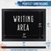 HBCY Creations 18 x 24 Rustic Black Solid Wood Frame Wall Chalkboard Magnetic Surface Home Dcor Restaurant Caf Menus Blackboard Includes Chalk Eraser Hanging Hardware