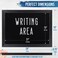 HBCY Creations 18 x 24 Rustic Black Solid Wood Frame Wall Chalkboard Magnetic Surface Home Dcor Restaurant Caf Menus Blackboard Includes Chalk Eraser Hanging Hardware