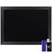 HBCY Creations 18 x 24 Rustic Black Solid Wood Frame Wall Chalkboard Magnetic Surface Home Dcor Restaurant Caf Menus Blackboard Includes Chalk Eraser Hanging Hardware