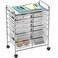 Simple Houseware Utility Cart with 12 Drawers Rolling Storage Art Craft Organizer on Wheels