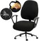DIVA EN Waterresistant Stretchable Computer Chair Covers Washable Rotating Backrest and Seat Protectors for Pets Black