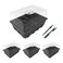 Gardzen 3 Pack Seed Starter Tray Germination Kit Seed Starter Kit with Adjustable Humidity Dome Plant Growing Kit 66 x 45 12Cell per Tray Clear