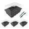 Gardzen 3 Pack Seed Starter Tray Germination Kit Seed Starter Kit with Adjustable Humidity Dome Plant Growing Kit 66 x 45 12Cell per Tray Clear