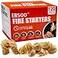 E500 Fire Starter Natural Fire Starters for Fireplace Campfires Chimney BBQ Fire Pit Wood Fireplace 120 Pack Natural Pine Firestarters