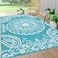 Pauwer Reversible Outdoor Rug 6x9 Waterproof Polypropylene Patio Mat RV Balcony Deck Beach Picnic