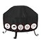 SHINESTAR Fire Pit Cover Round 36 In Outdoor Fire Pit Cover for 3036 Inches Fire Pits Windproof Drawstring Waterproof Layer Black