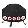 SHINESTAR Fire Pit Cover Round 36 In Outdoor Fire Pit Cover for 3036 Inches Fire Pits Windproof Drawstring Waterproof Layer Black