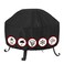 SHINESTAR Fire Pit Cover Round 36 In Outdoor Fire Pit Cover for 3036 Inches Fire Pits Windproof Drawstring Waterproof Layer Black