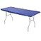 Kwik-Covers KwikCovers 8 Rectangular Plastic Table Covers 30 x 96 8 Feet 10 Pack Royal Blue