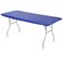 Kwik-Covers KwikCovers 8 Rectangular Plastic Table Covers 30 x 96 8 Feet 10 Pack Royal Blue