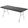 Kwik-Covers KwikCovers 8 Rectangular Plastic Table Covers 30 x 96 8 Feet 10 Pack Black