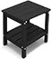 KINGYES Double Side Table Adirondack End Table Black