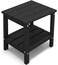 KINGYES Double Side Table Adirondack End Table Black