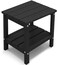 KINGYES Double Side Table Adirondack End Table Black