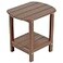 nalone Adirondack Side Table 165 Outdoor Side Table HDPE Plastic Double Adirondack End Table Small Table for PatioWood