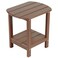 nalone Adirondack Side Table 165 Outdoor Side Table HDPE Plastic Double Adirondack End Table Small Table for PatioWood