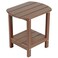 nalone Adirondack Side Table 165 Outdoor Side Table HDPE Plastic Double Adirondack End Table Small Table for PatioWood
