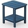 SERWALL Adirondack Table Outdoor Side Table Blue