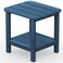 SERWALL Adirondack Table Outdoor Side Table Blue