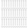 Lemfema 36Pcs Plastic Pool Joint Pins Pool Seals Compatible with Intex 1012 Above Ground Round Metal Frame Pools and Intex Rectangular Metal Frame Pools 216Inch