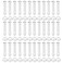 Lemfema 36Pcs Plastic Pool Joint Pins Pool Seals Compatible with Intex 1012 Above Ground Round Metal Frame Pools and Intex Rectangular Metal Frame Pools 216Inch