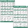 Palace Learning QUICKFIT 2 Pack Kettlebell Workout Exercise Poster Set Volume 1 2 Laminated Chart 18 x 24