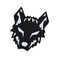 LEGEEON Wolf Tactical Military Morale Lasercut Patch Black White