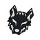 LEGEEON Wolf Tactical Military Morale Lasercut Patch Black White