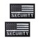 Hannah Fit 2x35 Reflective Security Patch US Flag with Hook Back for Service Harness Tactical Vest Collar HookFastener Backing