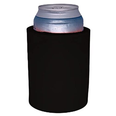 Coolie Junction Blank Thick Foam Old School Can Cooler 4 Pack Black