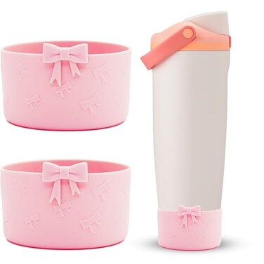 Dreamfocus 2PCS Bow Silicone Boot for Owala FreeSip Sway 40 OZ