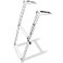 Young Marine 2 Steps Stainless Steel Drop Down Telescopic and Folding Boat Ladder with White Plastic FootboardOver Platform Mounting