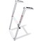 Young Marine 2 Steps Stainless Steel Drop Down Telescopic and Folding Boat Ladder with White Plastic FootboardOver Platform Mounting