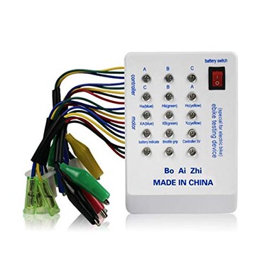 ZHANGLI EBike Tester 24V36V48V60V72V Brushless MotorTester with Indicator Portable Riding Quick Battery Powered Spared Device Tester Controller