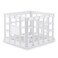 Sterilite Storage Crate Stackable Plastic Bin Open Basket with Handles Organize Home Garage Office School White 1Pack
