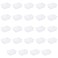Sterilite 16058024 Mini Storage Tray White 24Pack